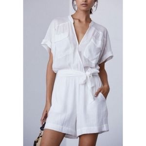 Brochu Walker | White Jas Romper / Jumpsuit